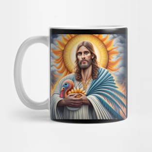 turkey Jesus Thanksgiving Mug